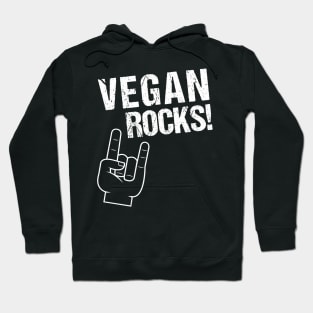 Vegan Rocks T-Shirt. Your Vegan Rock Style Tee! Hoodie